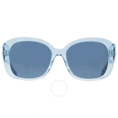 Coach Blue Square Ladies Sunglasses Hc8363u 574080 56