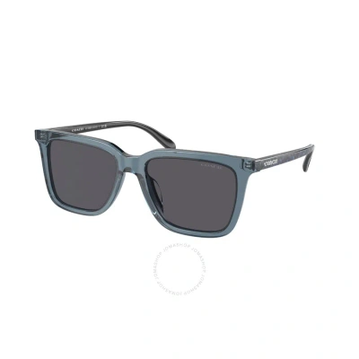 Coach Blue Square Men's Sunglasses Hc8385u 579487 54 In Gray