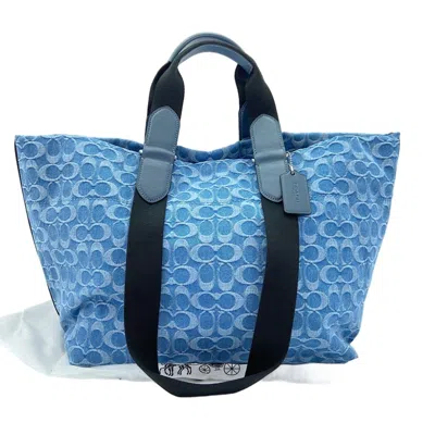 Pre-owned Coach Blue Tote Bag ()