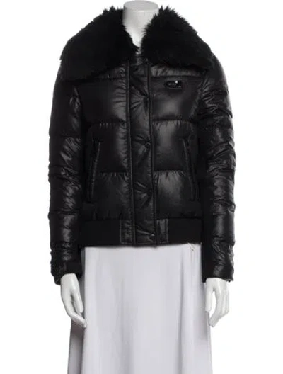 Pre-owned Coach Bomber Jacket In Black