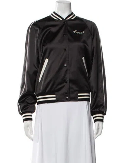 Pre-owned Coach Bomber Jacket In Black