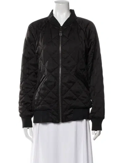Pre-owned Coach Bomber Jacket In Black