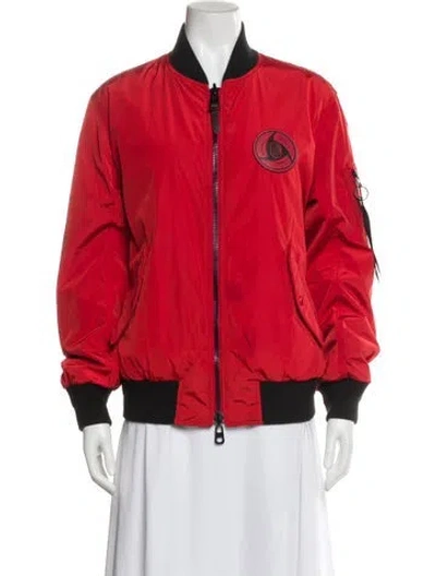 Pre-owned Coach Bomber Jacket In Red