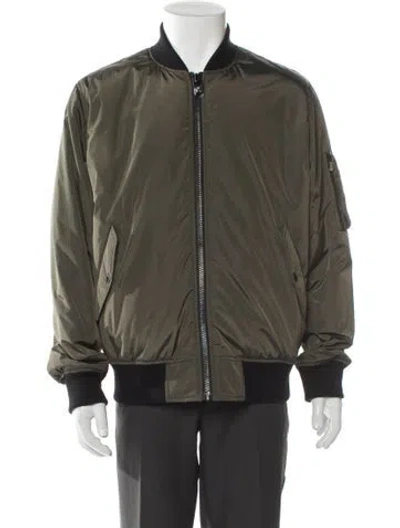 Pre-owned Coach Bomber Jacket W/ Tags In Green