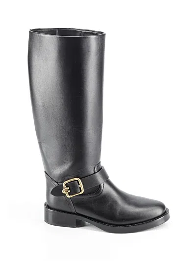 Pre-owned Coach Boots In Black