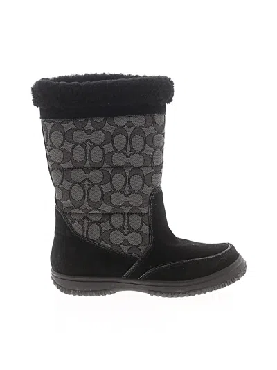 Pre-owned Coach Boots In Black