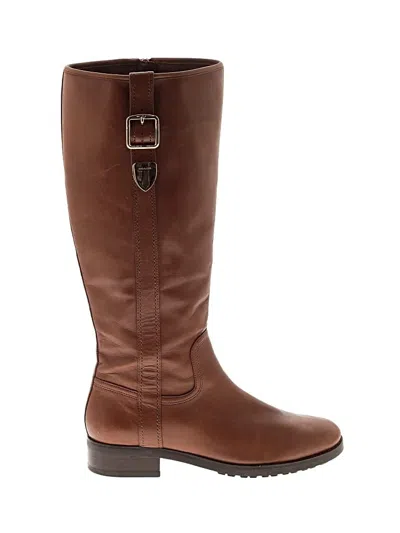 Pre-owned Coach Boots In Brown