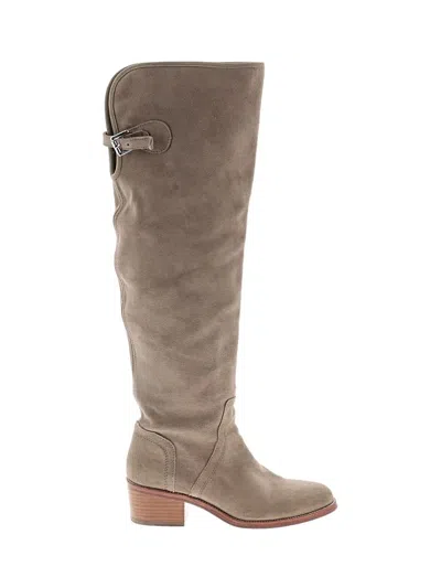 Pre-owned Coach Boots In Gray