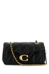 Coach Quilted Tabby Shoulder Bag 20 With Chain In Black