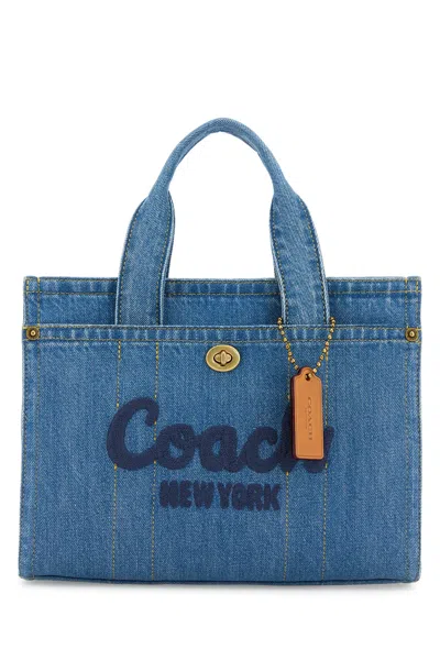 Coach Cargo 26 Indigo Denim Tote Bag In Dnp