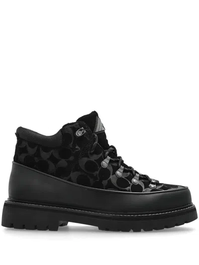 Coach Bradley Hiker Boots In Black