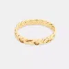 Coach Braided Signature Hinged Bangle In Gold