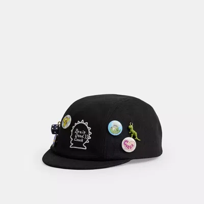 Coach Brain Dead Biker Pin Hat In Black