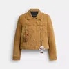Coach Brain Dead Suede Strap Jacket In Brown