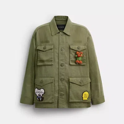 Coach Brain Dead Surplus Jacket In Green