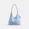 Coach Brooklyn 28 Logo Detailed Shoulder Bag In Brass/bluebell