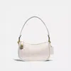 Coach Shoulder Mini Swinger Handbag In Brass/chalk