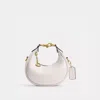 Coach Womens Chalk Jonie Mini Leather Crossbody Bag In Brass/chalk