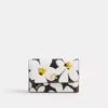 COACH ESSENTIAL MINI TRIFOLD WALLET WITH FLORAL PRINT