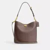Coach Willow Weiche Beuteltasche In Brass/dark Stone