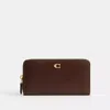 Coach Accordion Zip Wallet In Brass/maple