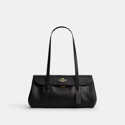 Coach Bridget Flap Shoulder Bag In Black