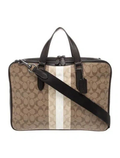 Pre-owned Coach Briefcase In Brown