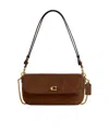 Coach Brook Flap Chain Bag In Brown