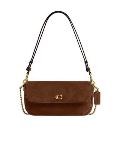 Coach Brook Flap Chain Bag In Brown