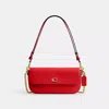Coach Brook Flap Chain Bag In Red
