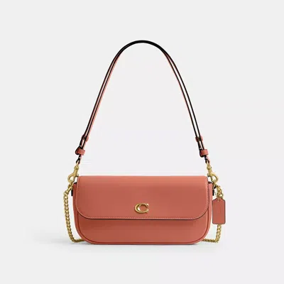 Coach Brook Flap Chain Bag In Brown