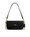 Coach Brook Flap Chain Bag In Black