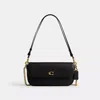 Coach Brook Flap Chain Bag In Brass/black