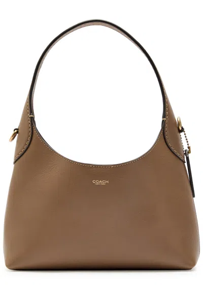 Coach Brooklyn 23 Leather Cross-body Bag In Gray