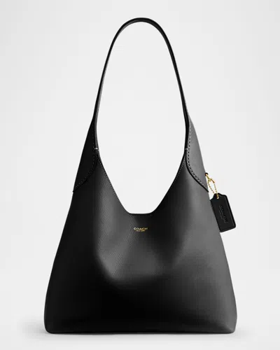 Coach Brooklyn 28 Grain Leather Shoulder Bag In Black