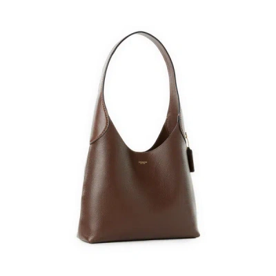 Coach Maple Brooklyn 28 Leather Shoulder Bag In Brown