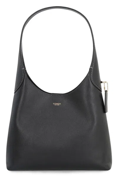Coach Brooklyn 28 Leather Bag In Black