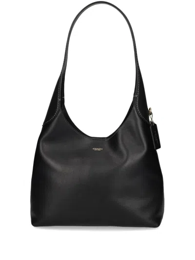 Coach Brooklyn 28 Leather Hobo Bag In Black