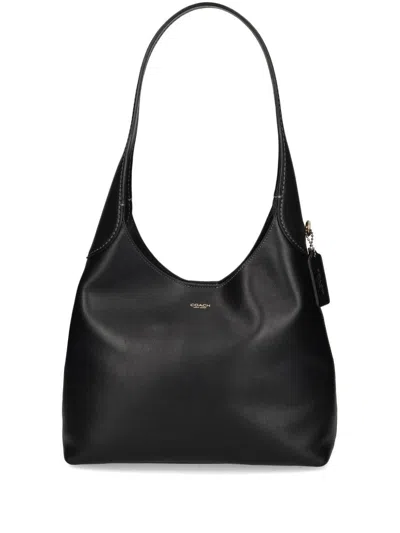 Coach Brooklyn 28 Leather Shoulder Bag In Black