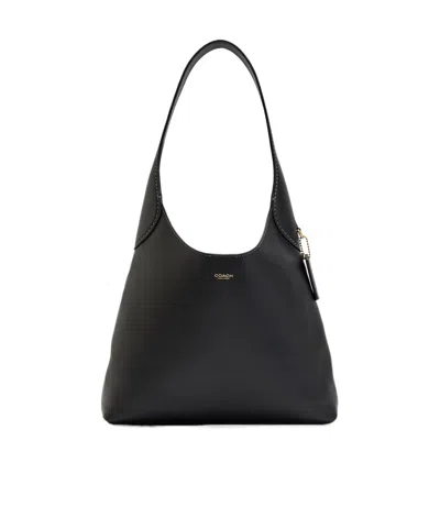 Coach Brooklyn 28 Leather Shoulder Bag In Black