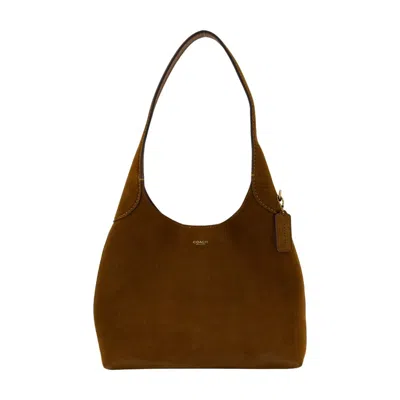 Coach Brooklyn 28 Leather Shoulder Bag In Brown