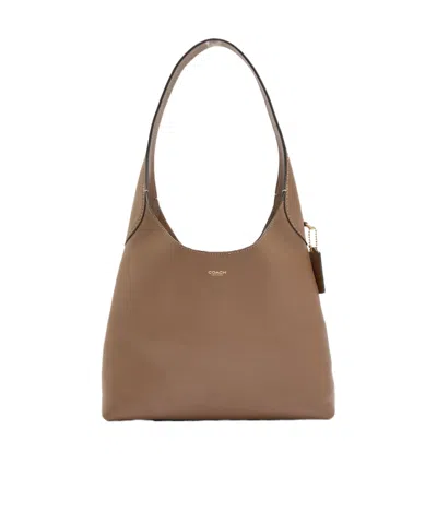 Coach Brooklyn 28 Leather Shoulder Bag In Brown