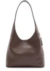 Coach Maple Brooklyn 28 Leather Shoulder Bag In Dark Brown