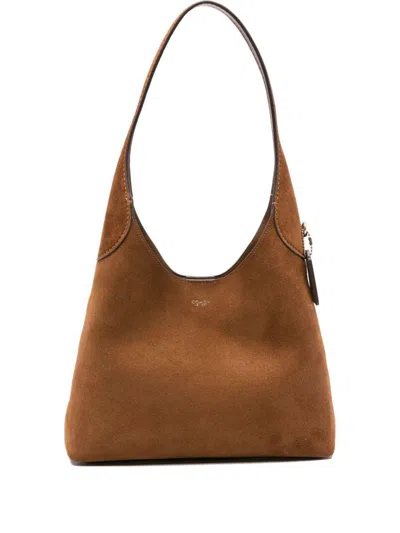 Coach Brooklyn 28 Suede Leather Hobo Bag