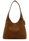 Coach Brooklyn 28 Suede Shoulder Bag In Brown