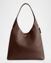 Coach Brooklyn 39 Grain Leather Shoulder Bag In Brown