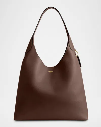 Coach Brooklyn 39 Grain Leather Shoulder Bag In Brown