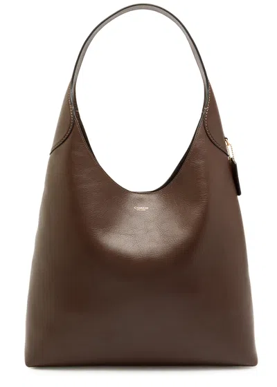 Coach Brooklyn 39 Grained Leather Shoulder Bag In Brown