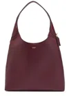 Coach Brooklyn 39 Grained Leather Shoulder Bag In Burgundy