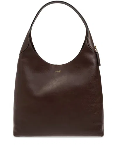COACH COACH BROOKLYN 39 LEATHER HOBO BAG